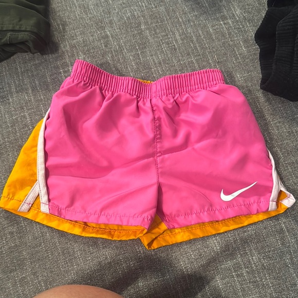 Nike Pink and Orange Performance Shorts - Picture 1 of 3